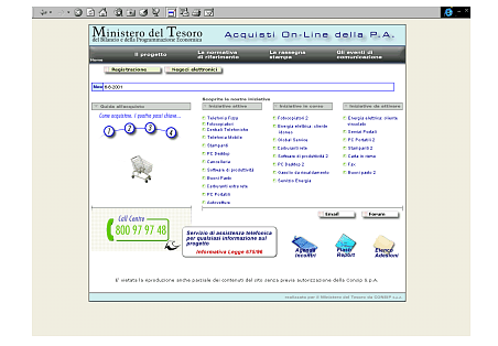 Figura 10: Pagina web degli acquisti on-line della Pubblica Amministrazione17